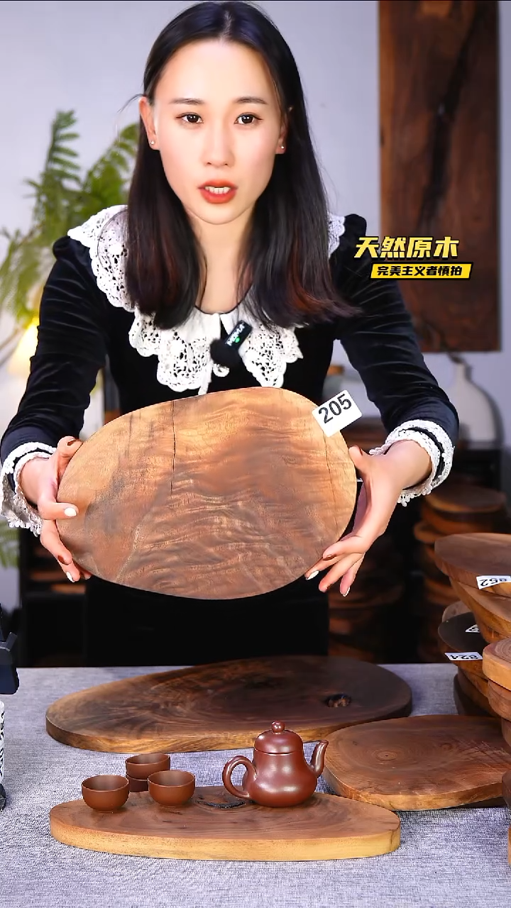 木北美黑胡桃原木.干裂疤结不属于商品质量问题完美主义者慎拍
