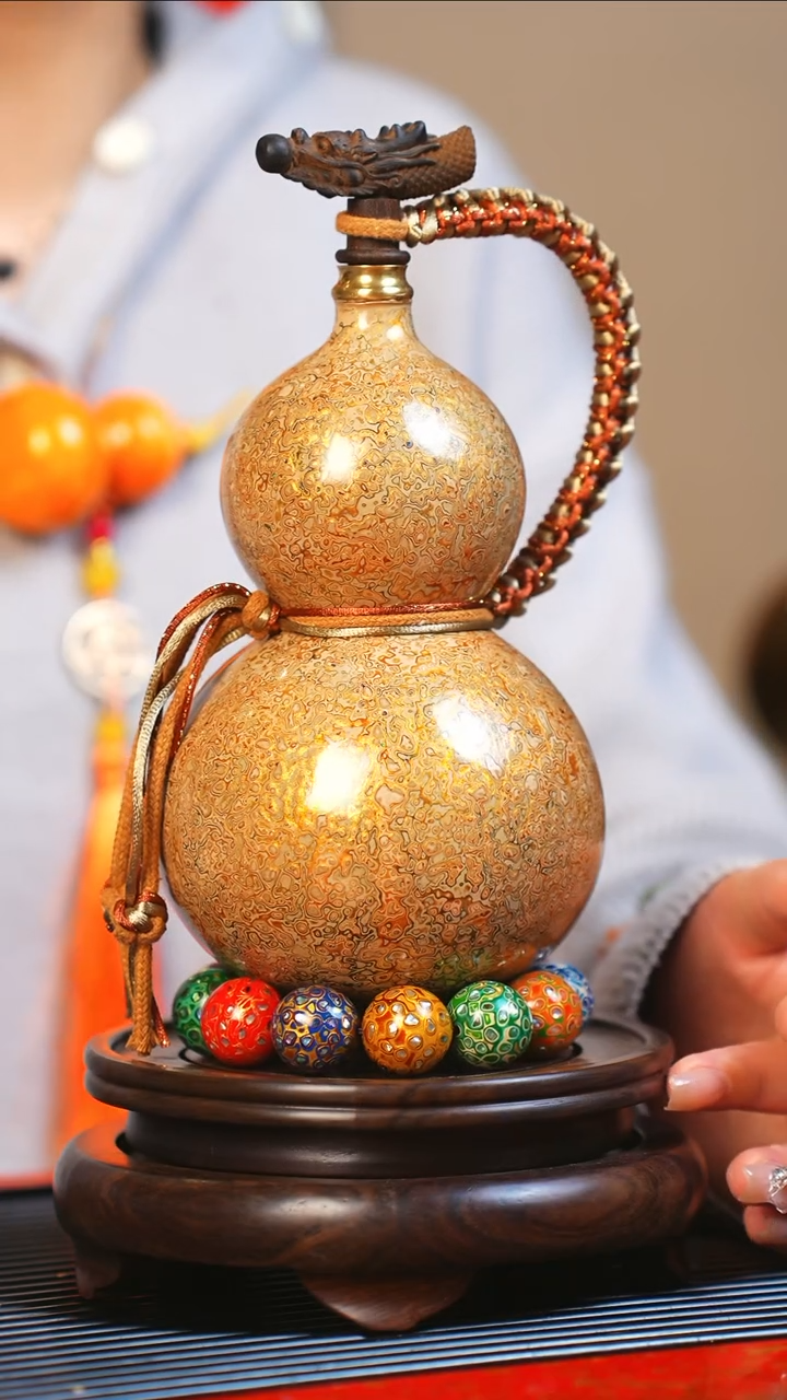 【闪购商品】JV046大师姐臻选非遗大漆酒葫芦