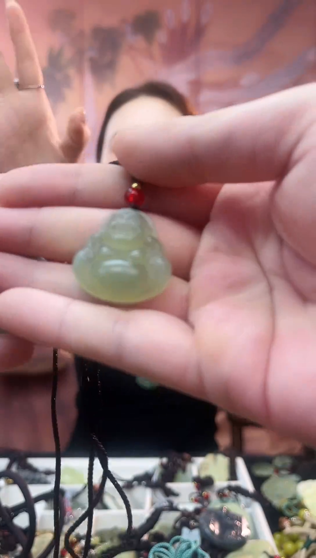未镶嵌岫玉颈饰多样性发货其中发一