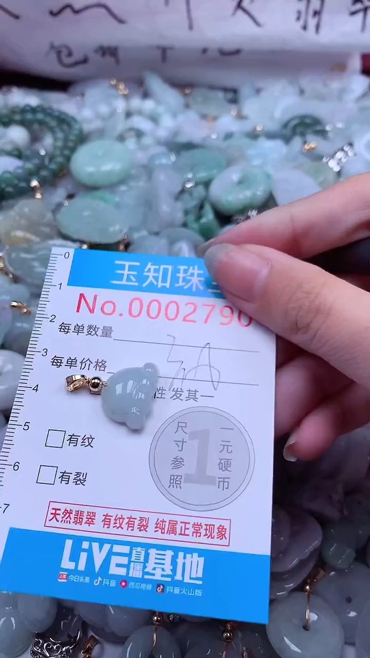 翡翠未镶嵌吊坠(不含链)2789