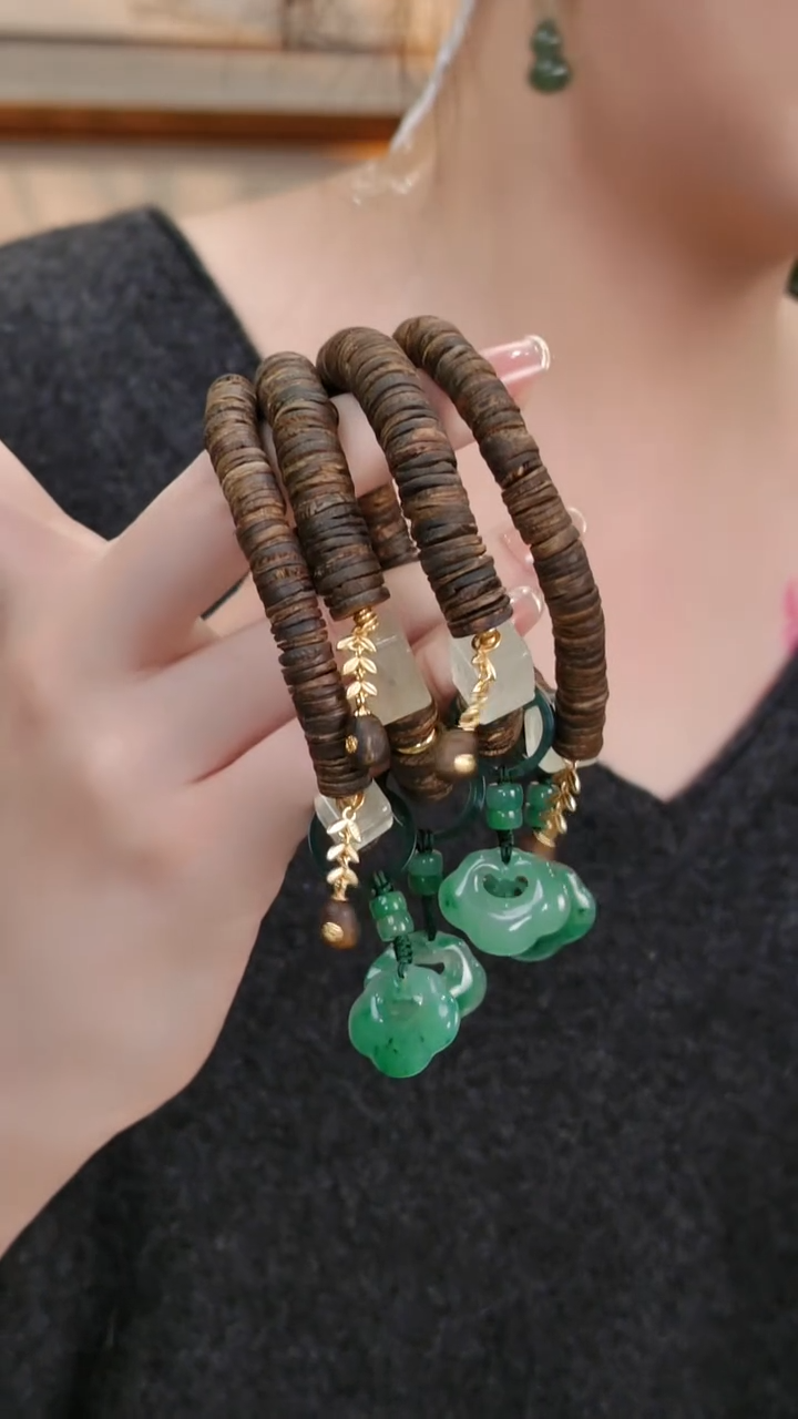 颈饰未镶嵌石英质玉国风多样性发其一