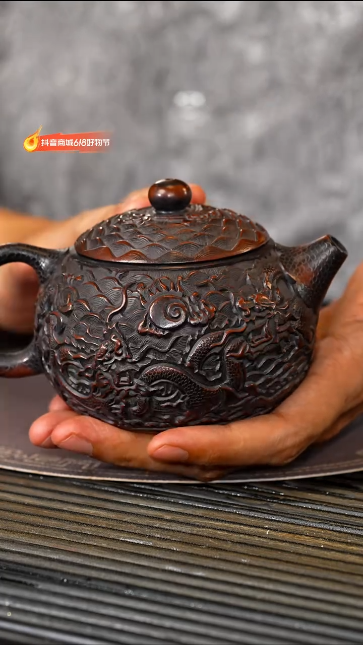 茶壶紫砂宜兴紫砂BYM 柴烧 西施