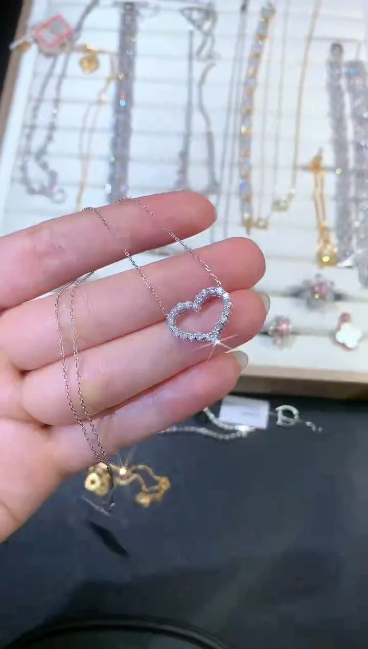 【闪购商品】钻石套链18K金镶嵌S286|2980