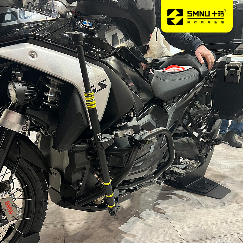 SMNU十玛摩托车专用自拍杆360运动相机支架固定第三视角拍摄支架