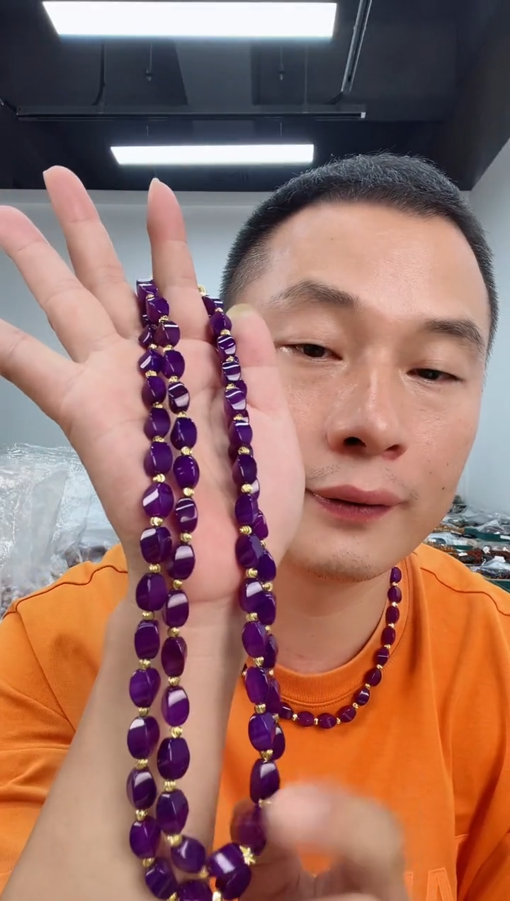 未镶嵌项链玛瑙/玉髓扭转乾坤项链多样性发
