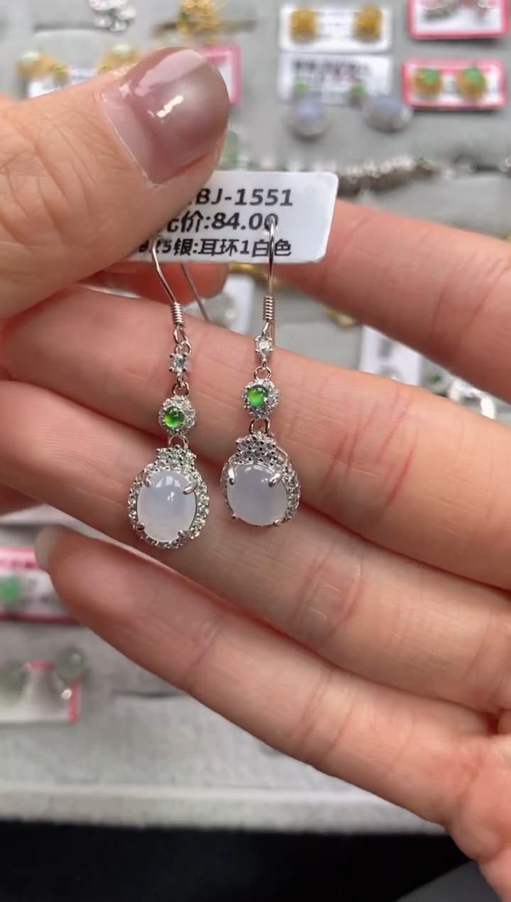 【闪购商品】翡翠戒指银S925镶嵌11111--4