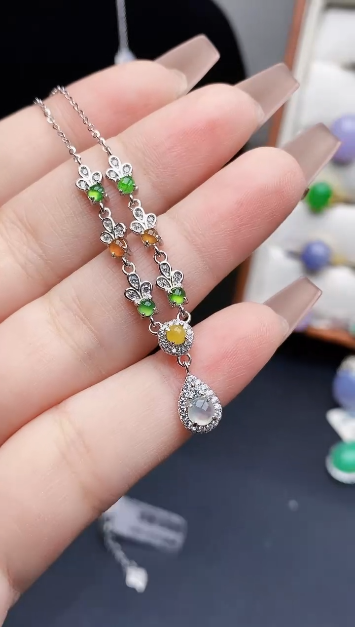 银S925镶嵌戒指翡翠1108