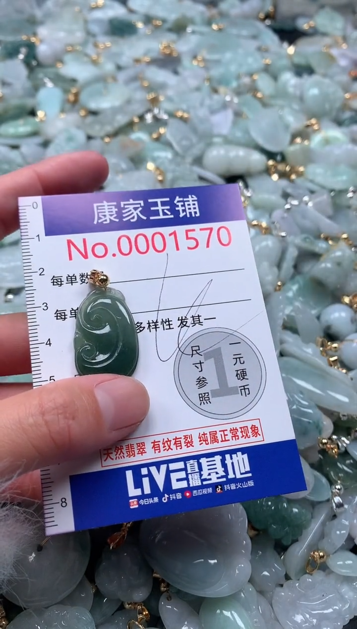 【闪购商品】翡翠吊坠(不含链)未镶嵌1570