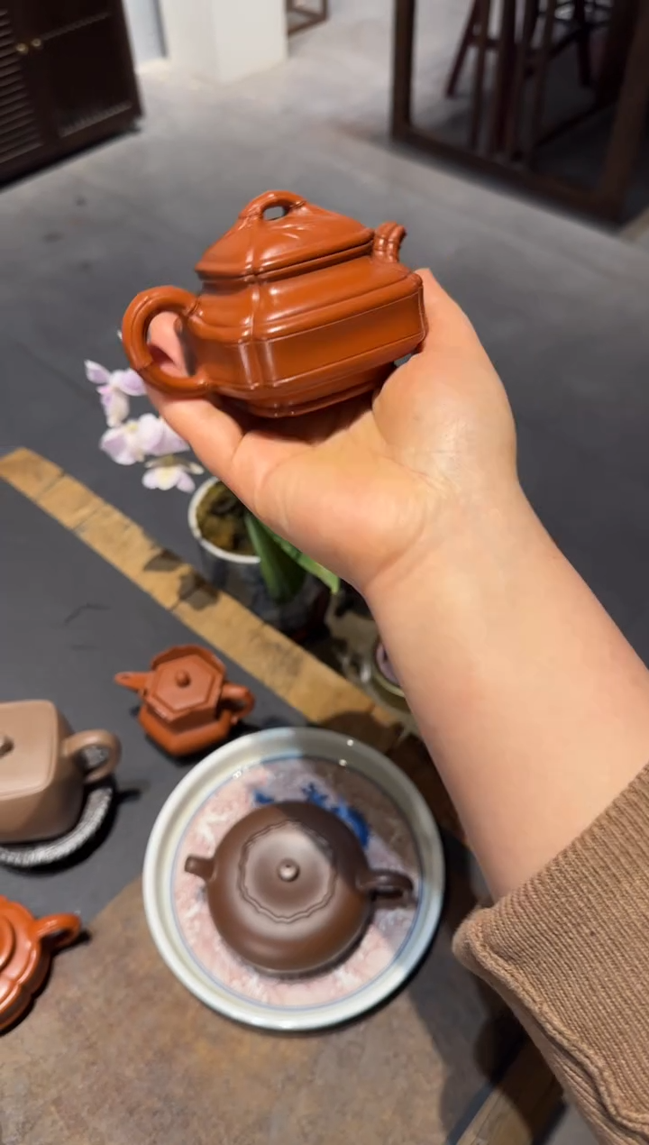 【闪购商品】紫砂茶壶双线竹鼓