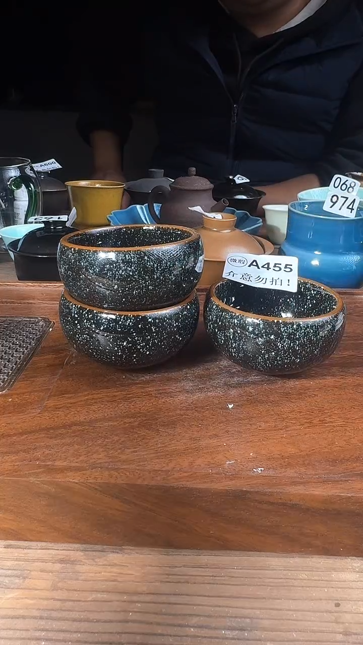婺州龙窑烧制技艺3只杯子（A455
