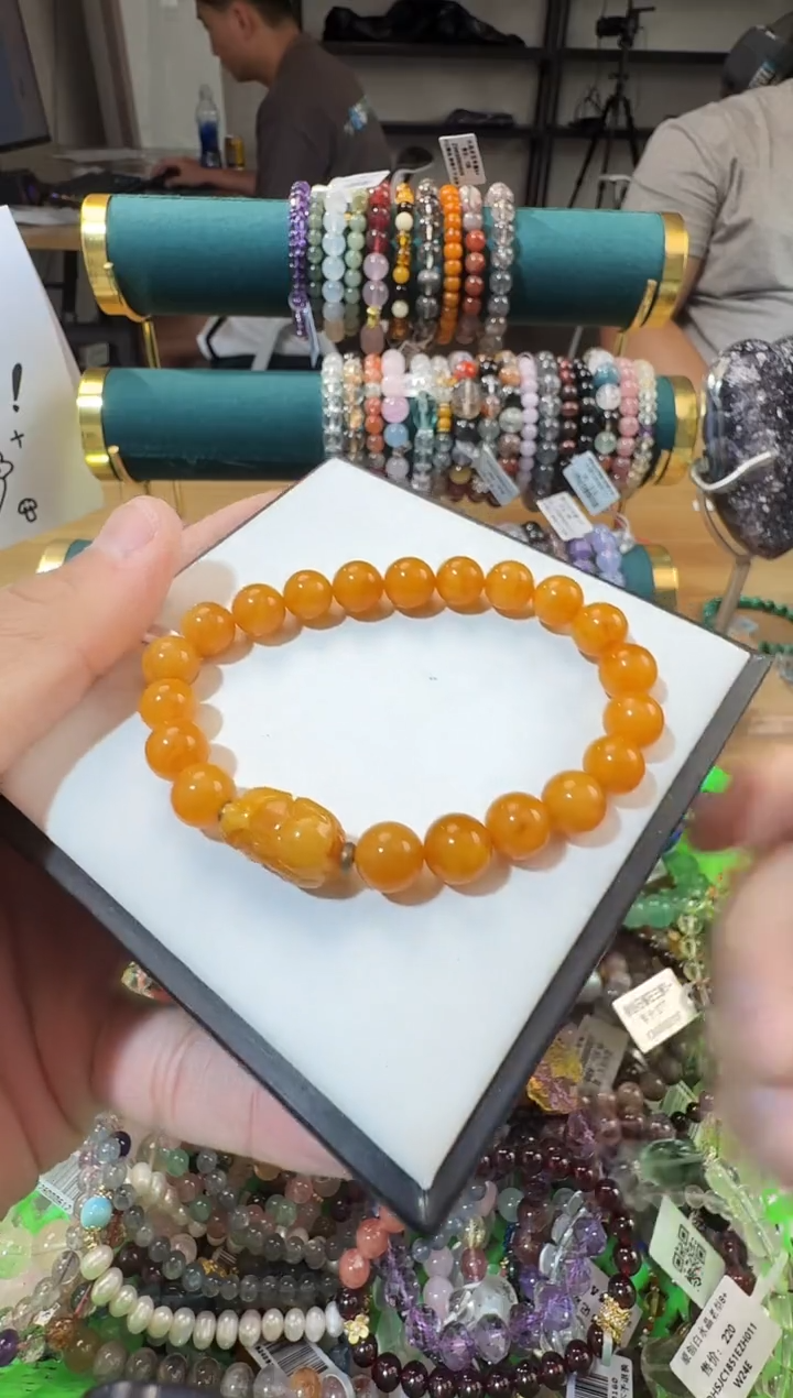 未镶嵌蜜蜡手链晶0506 约8mm