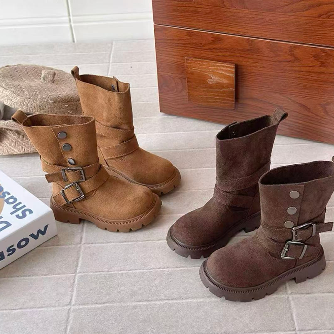 【新疆包邮】 2025秋冬款马丁靴防水防滑童鞋 1008