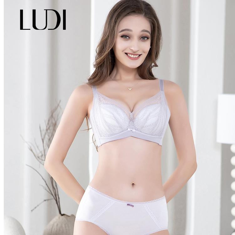 露迪尚品LDA253033聚拢BC薄杯软钢圈啵啵调整型蕾丝文胸内衣女款
