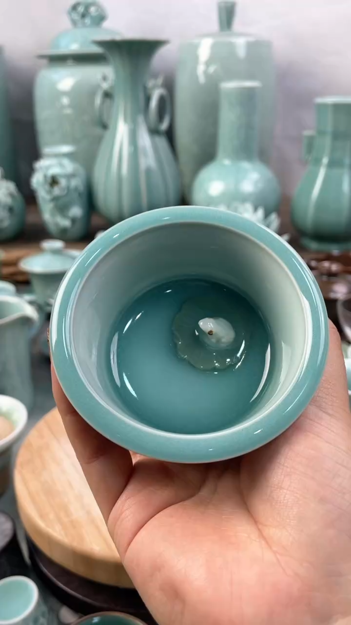 【闪购商品】纯手工 正品 慧仙青瓷 主人杯