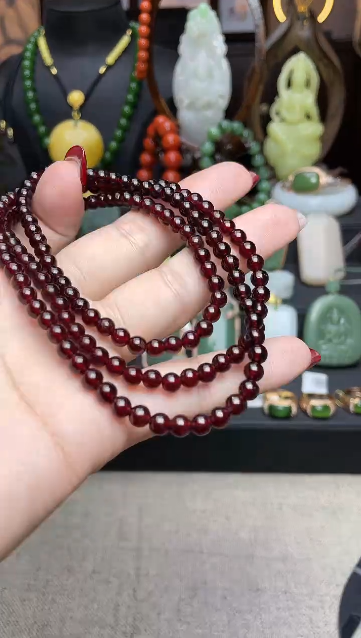 【闪购商品】石榴石颈饰未镶嵌f023项链