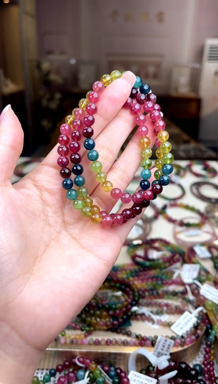 【闪购商品】碧玺/未镶嵌6mm+碧玺多圈多样性发货