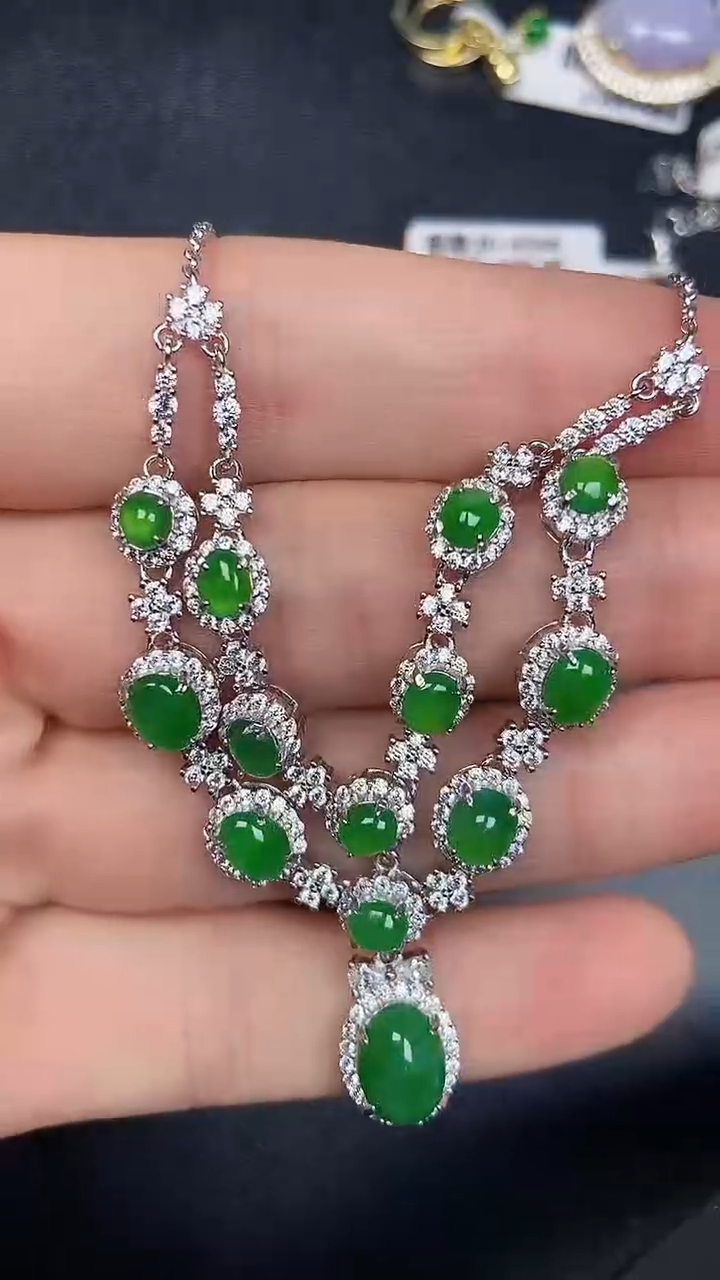 银S925镶嵌戒指翡翠2320