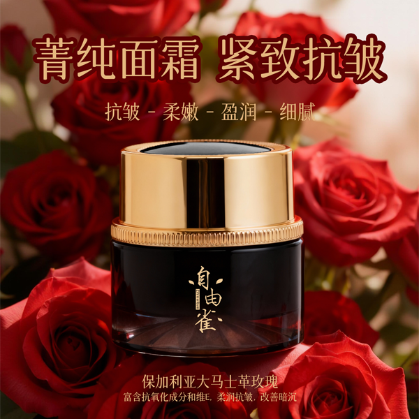 自由雀（唯琳家自有品牌）保湿舒缓抗皱紧致滋润面霜焕润肌肤32g