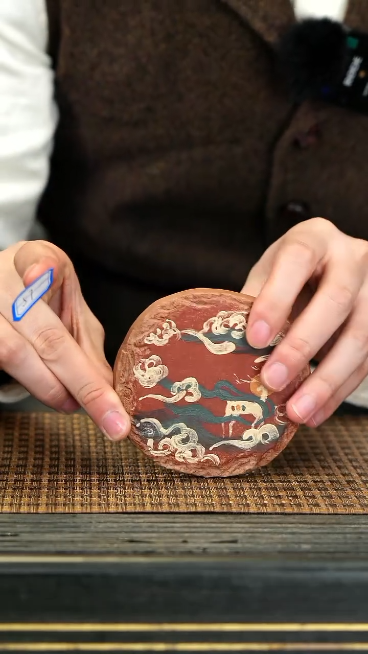 【闪购商品】紫砂茶壶SS57杯垫 敦煌三色鹿