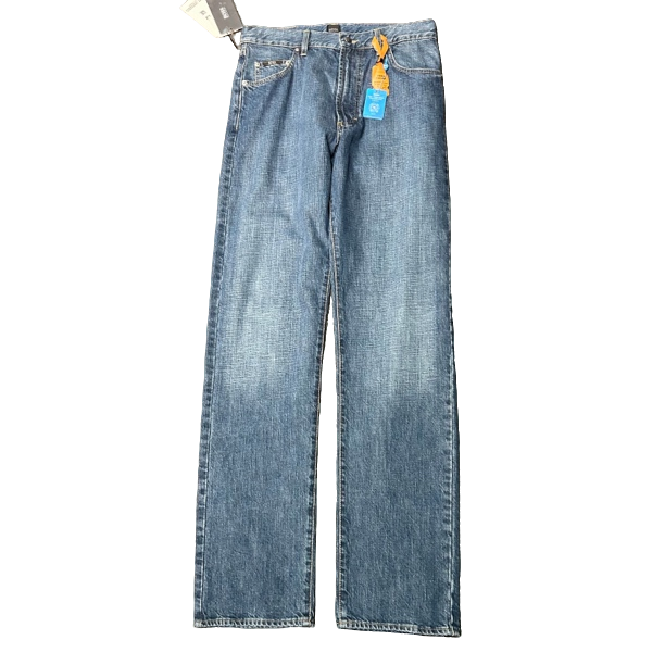 未使用 HugoBoss/雨果博斯 水洗蓝皮标牛仔裤40633