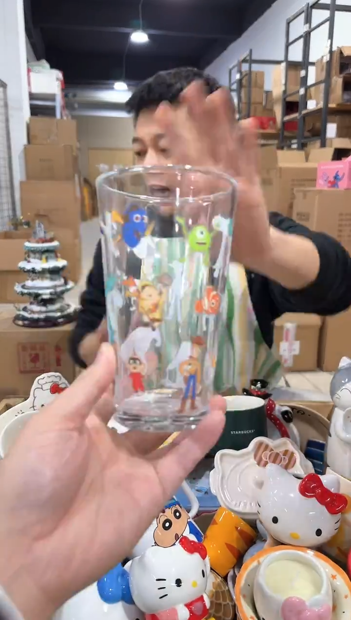 瓷片皮克斯合集玻璃杯