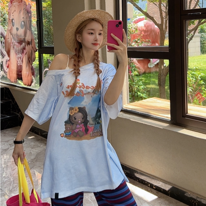 SELALAGU 设计师品牌女装 联名款 KT小猫 限量 T恤