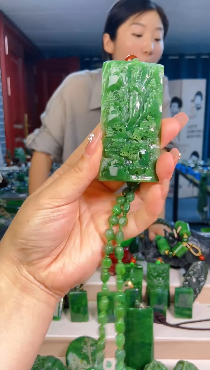 和田玉未镶嵌挂件1