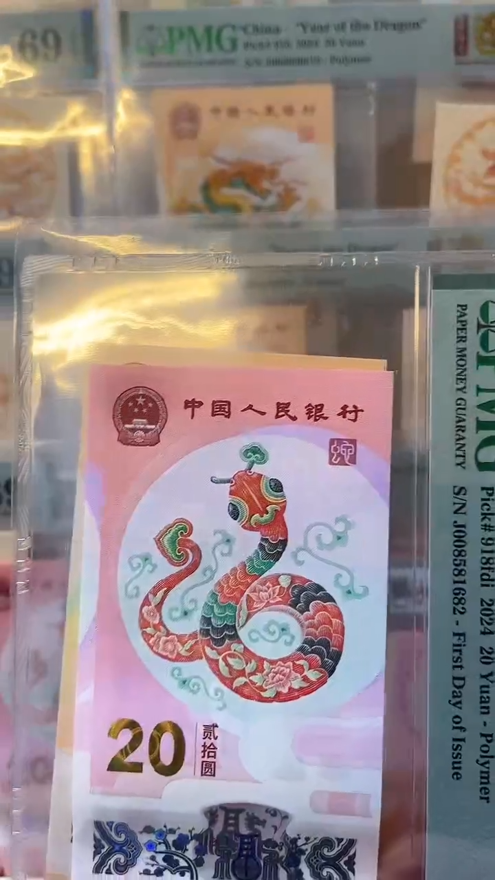 【闪购商品】塑料pmg生肖贺岁蛇钞单张-无4