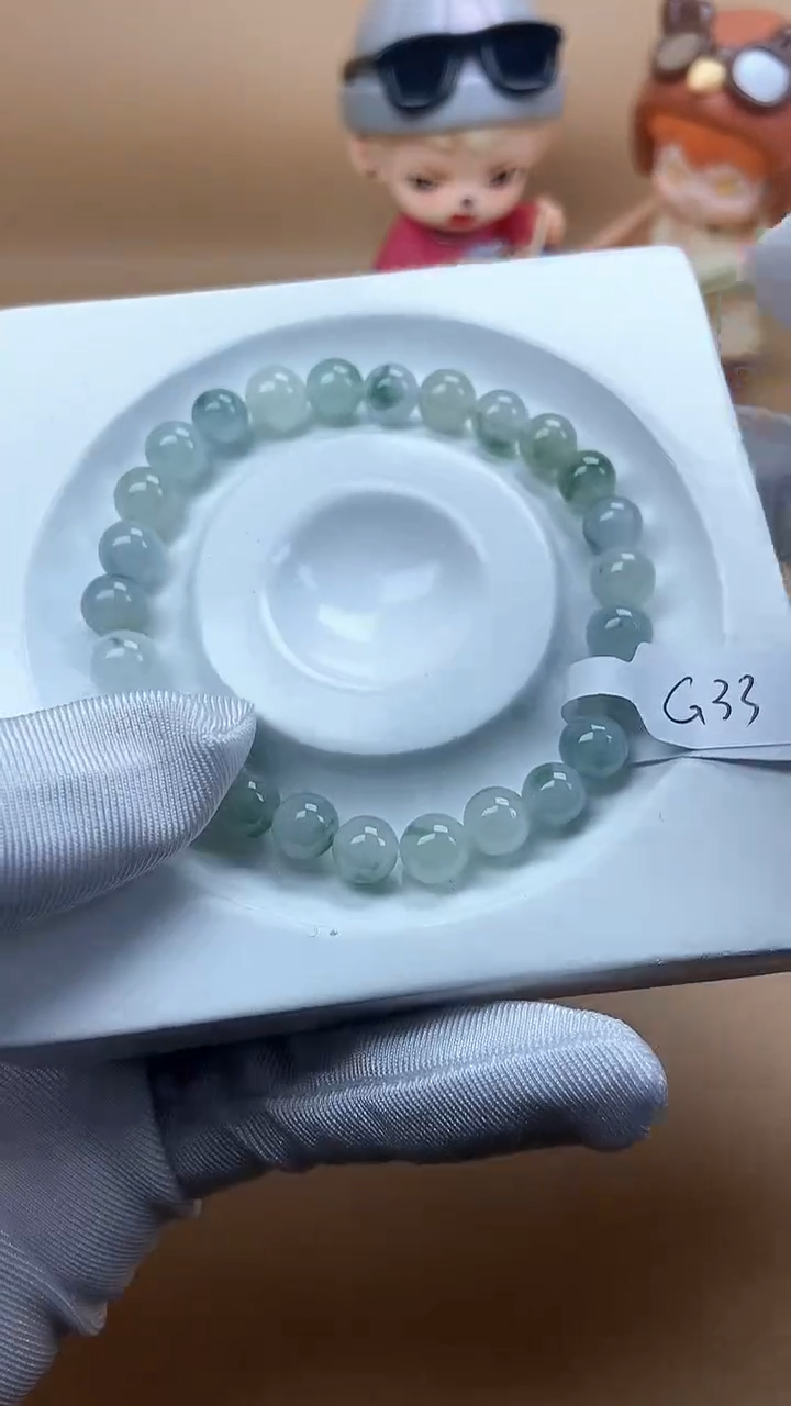 【闪购商品】翡翠手串未镶嵌天然翡翠A货手串G33