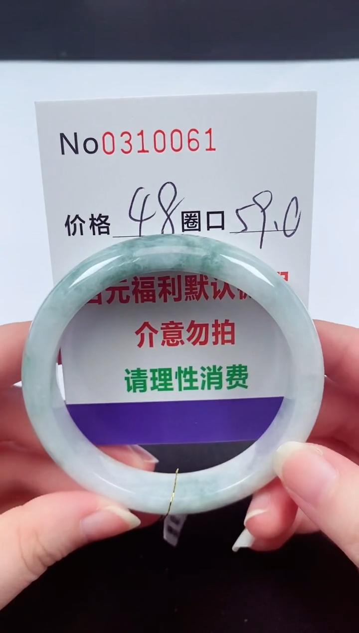 翡翠手镯未镶嵌 0310061