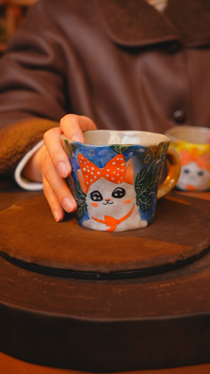 【闪购商品】瓷片景德镇手绘瓷器高温釉下彩----