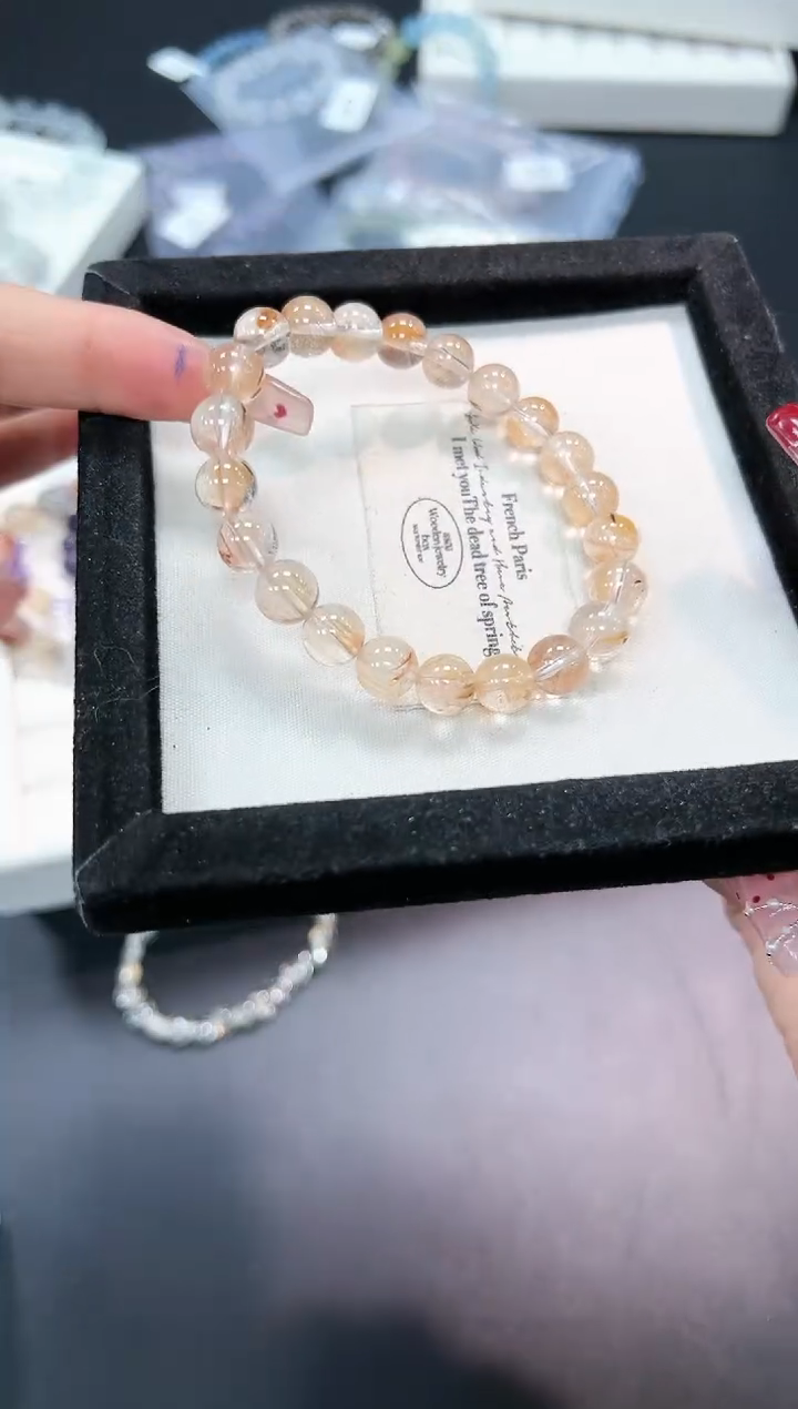 【闪购商品】水晶手串未镶嵌7c多样性发其一/1条默认微瑕