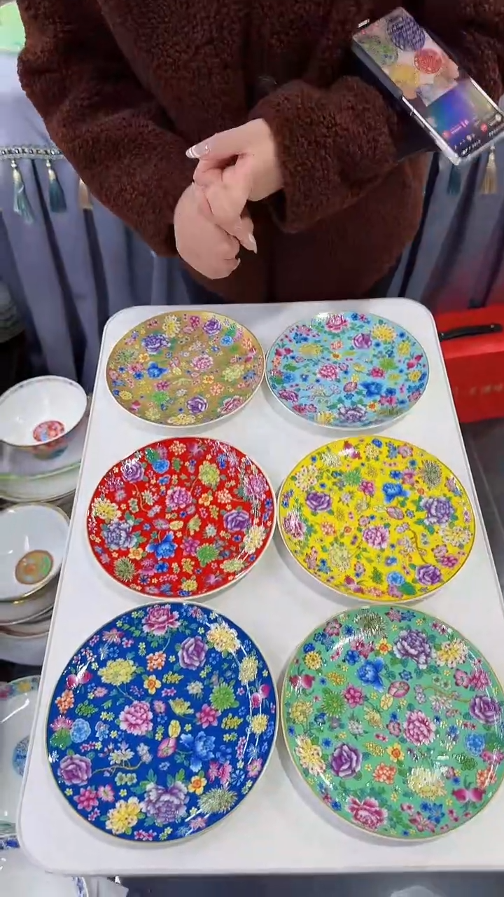 【闪购商品】瓷片7英寸骨碟6个景德镇陶瓷