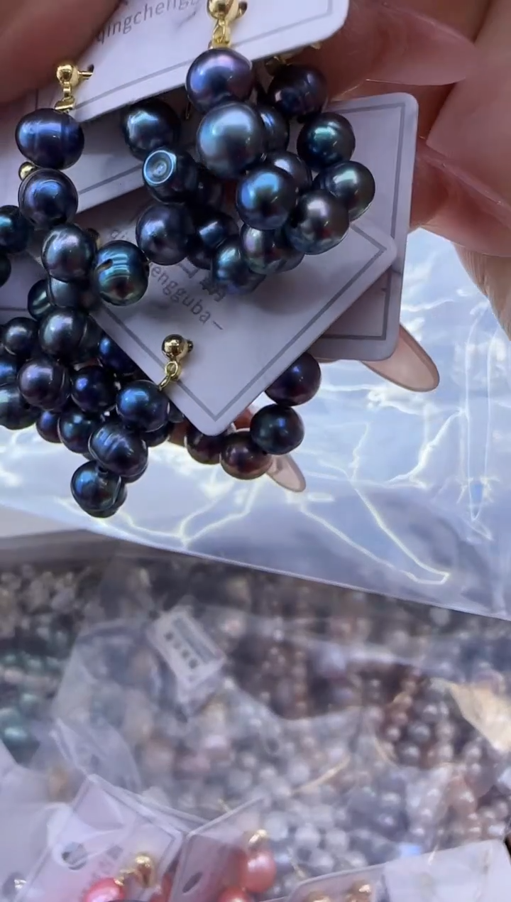 【闪购商品】淡水珍珠耳饰银S925镶嵌113多样性发货  发其一