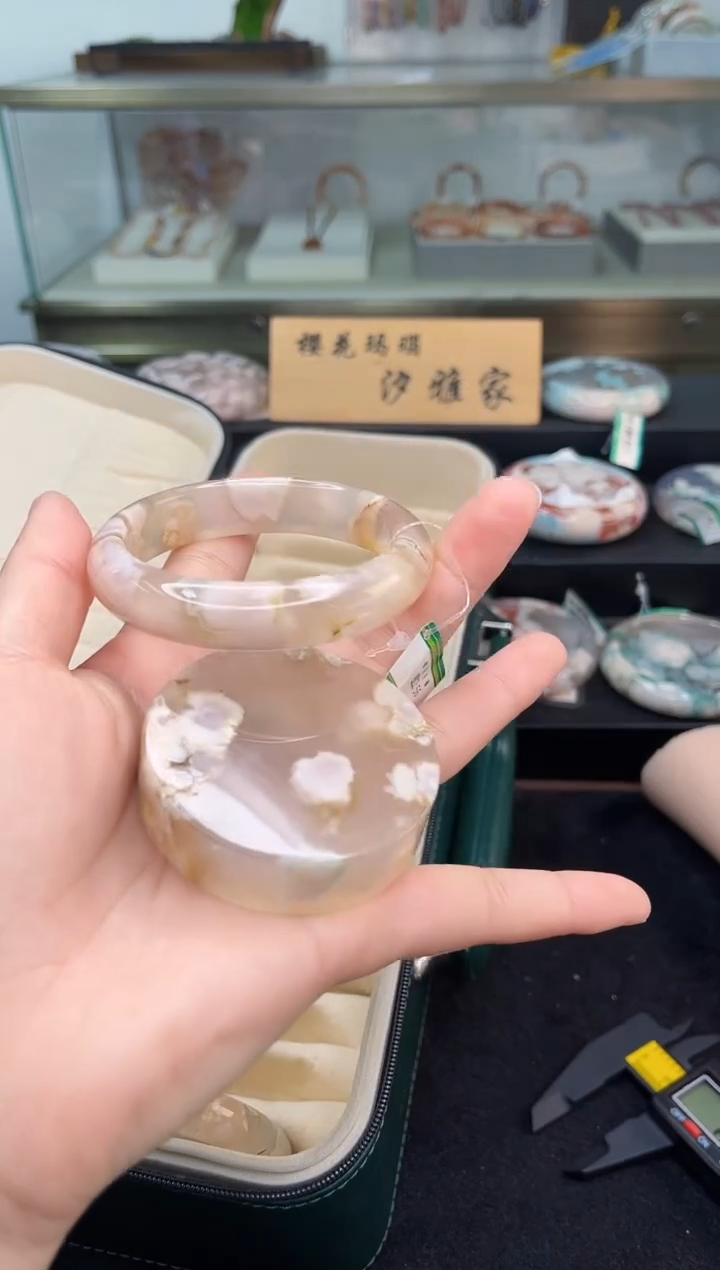 未镶嵌手镯石英质玉56圈口（赠品镯心）36863762