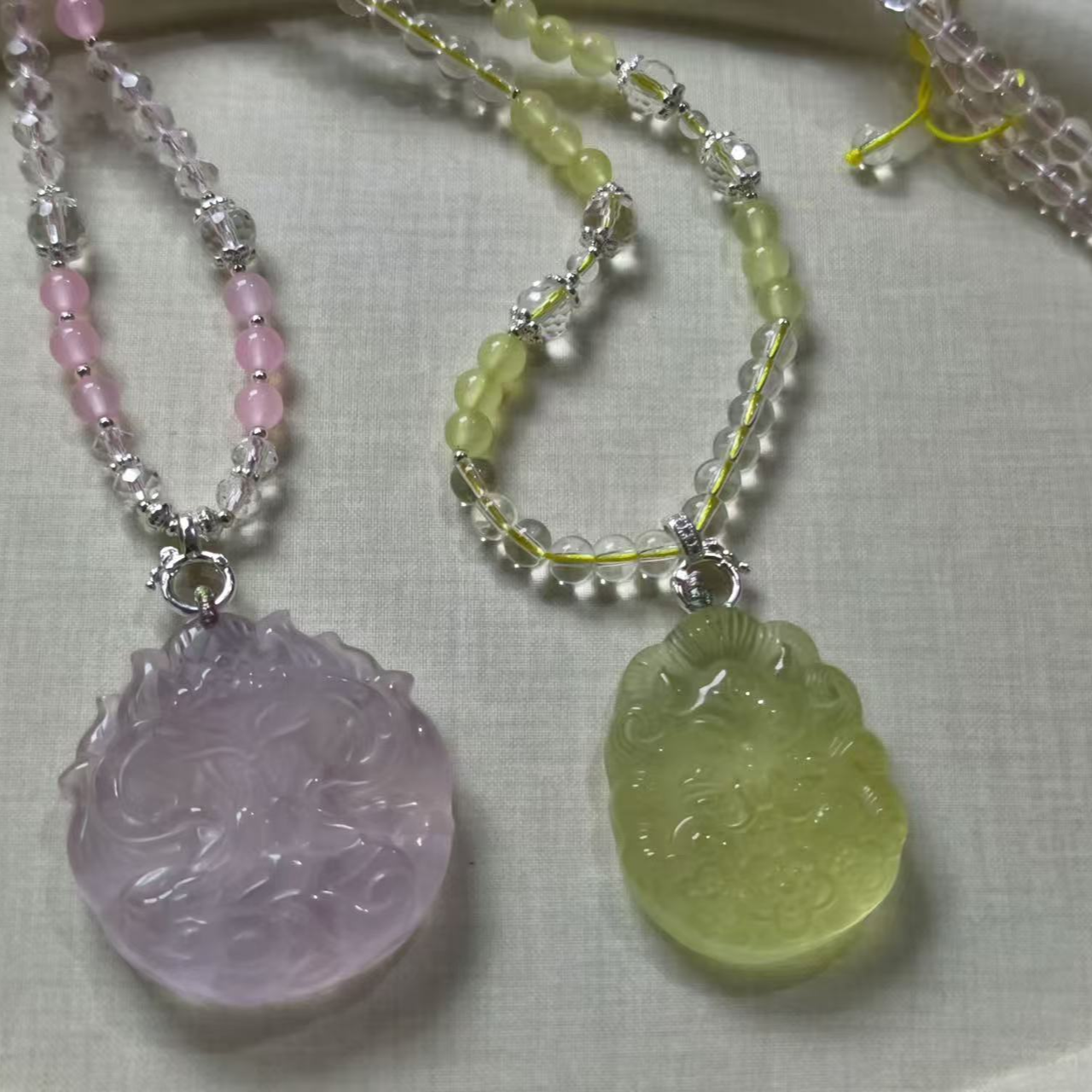 天然水晶九尾狐吊坠 精致时尚气质百搭 {直播间一物一拍 }