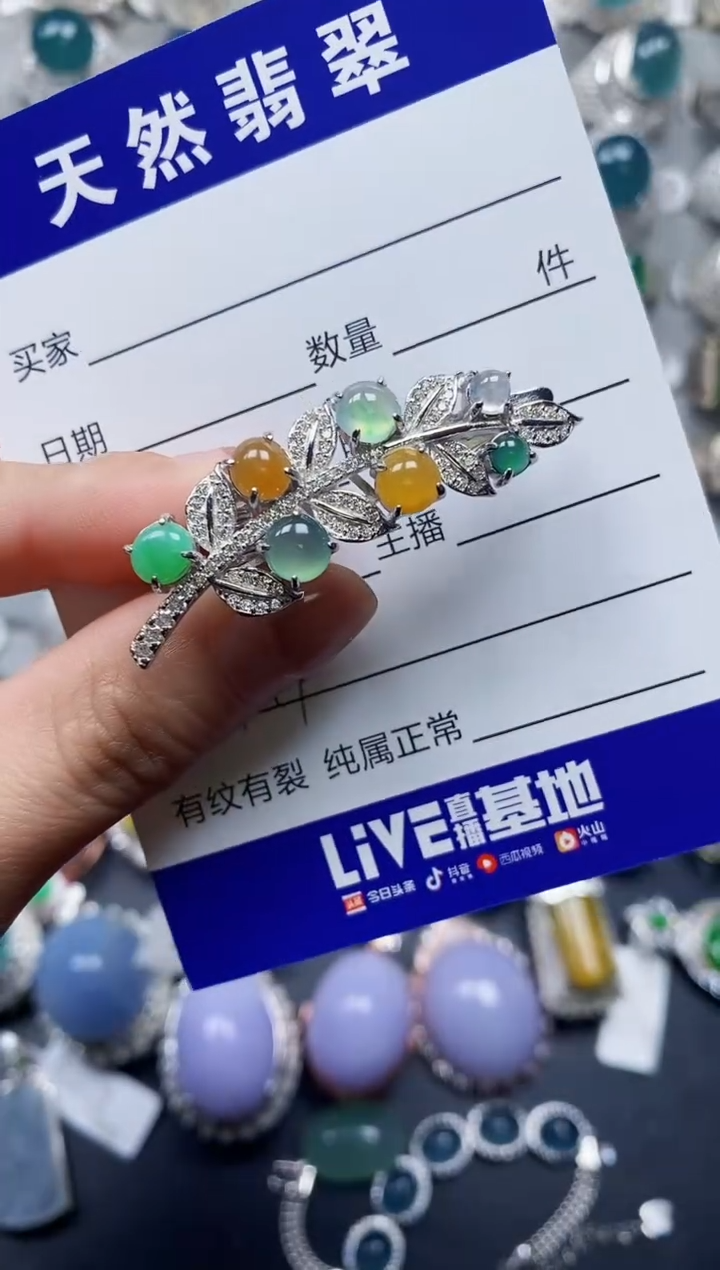 【闪购商品】翡翠颈饰银S925镶嵌0189