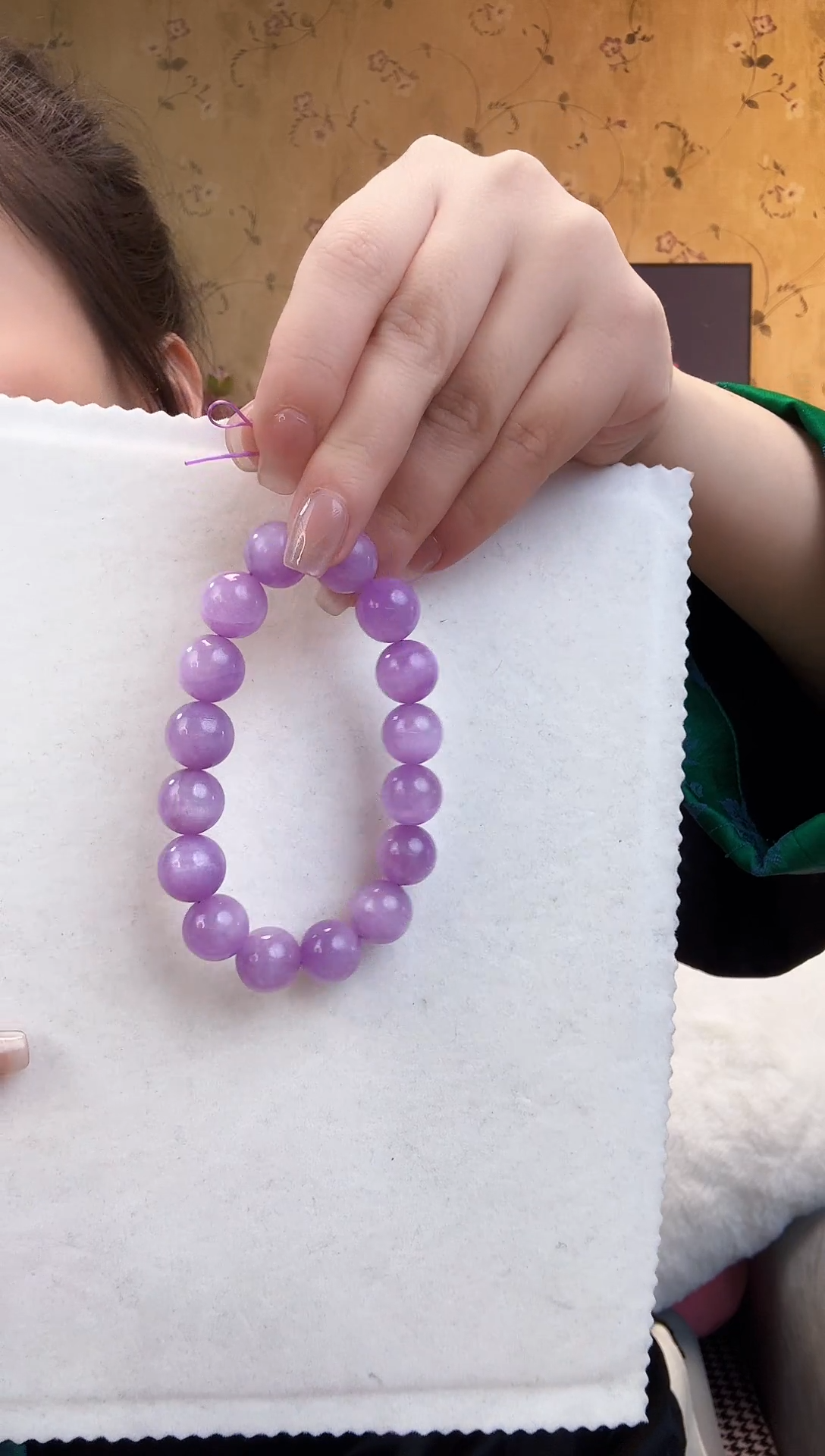 【闪购商品】锂辉石手串未镶嵌紫锂辉手串约13M