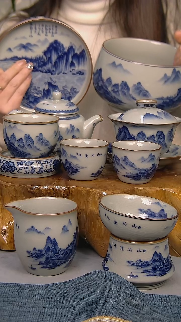 【闪购商品】简装家用款10件套 陶瓷家用茶具系列