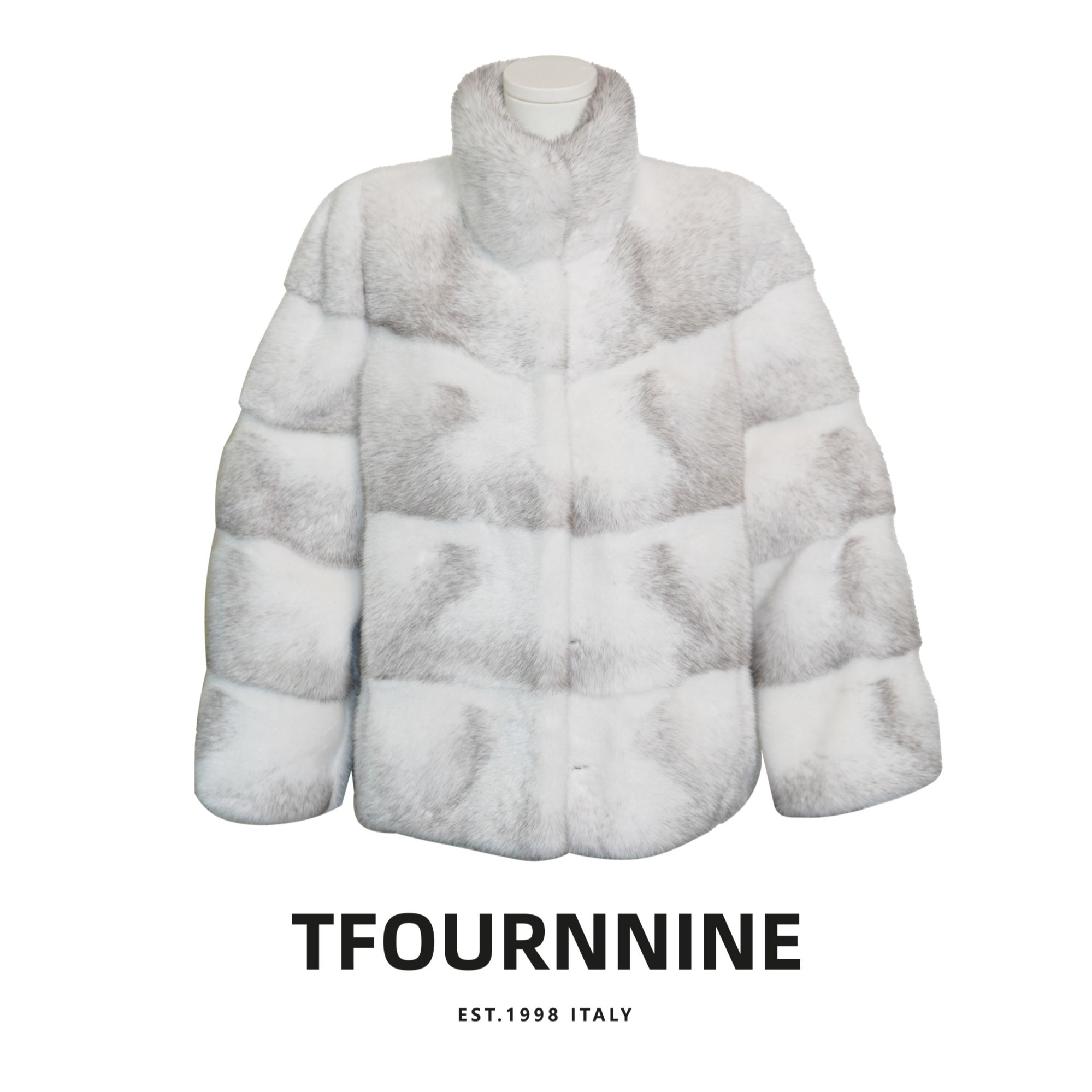 未使用 TFOURNNINE 喜马拉雅系列时尚冬季水貂皮草4排短款外套
