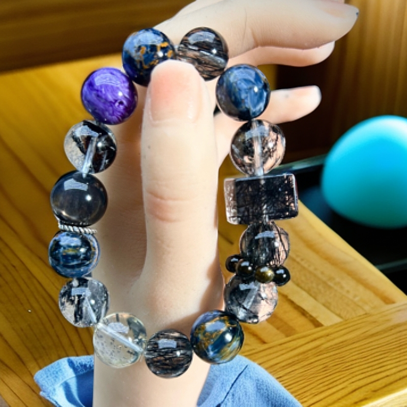 原创水晶【紫渊】天然水晶男女手串