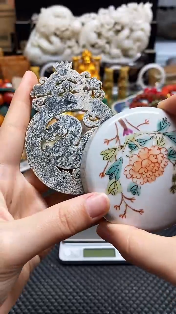 【闪购商品】瓷片瓷片瓷器 摆件1个