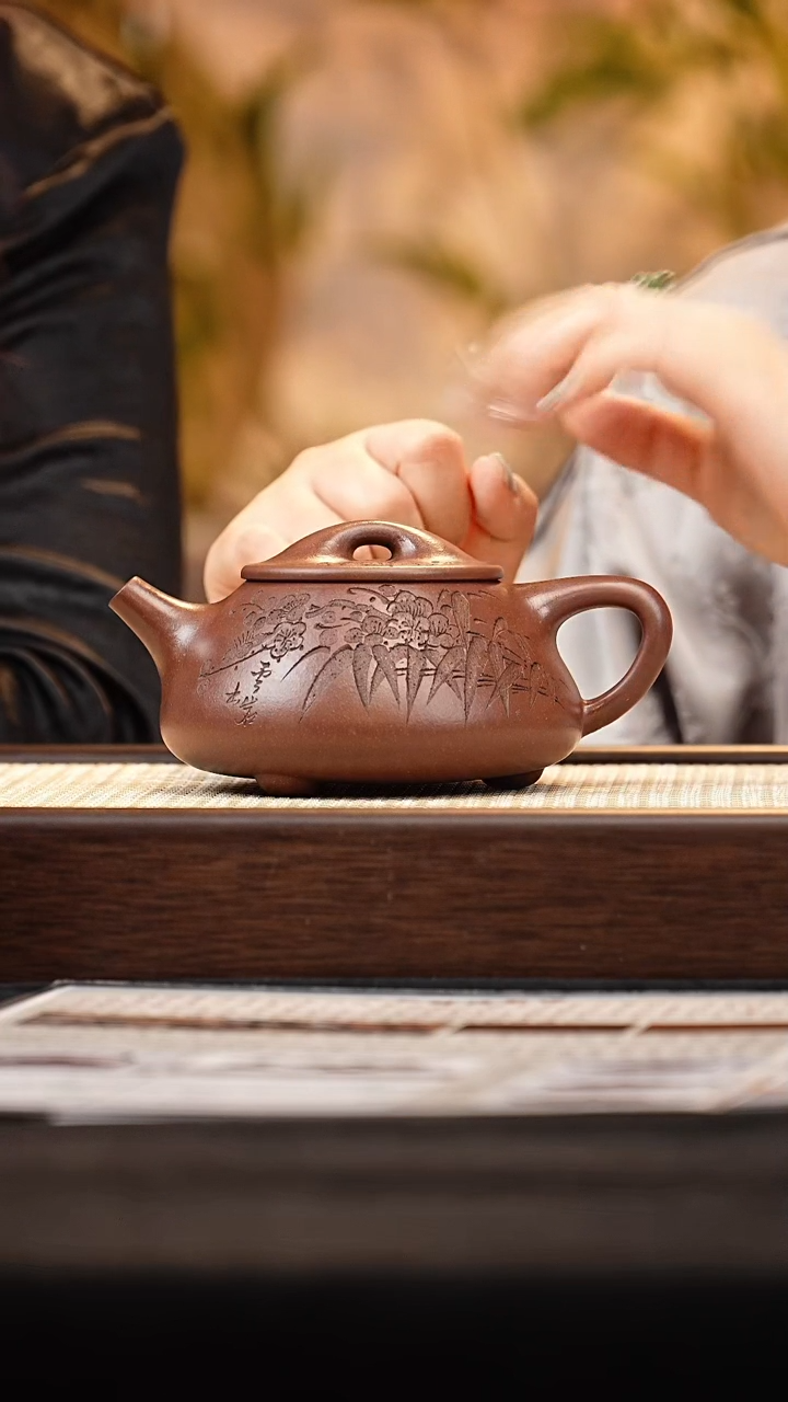 茶壶紫砂QST景舟石瓢 底槽清