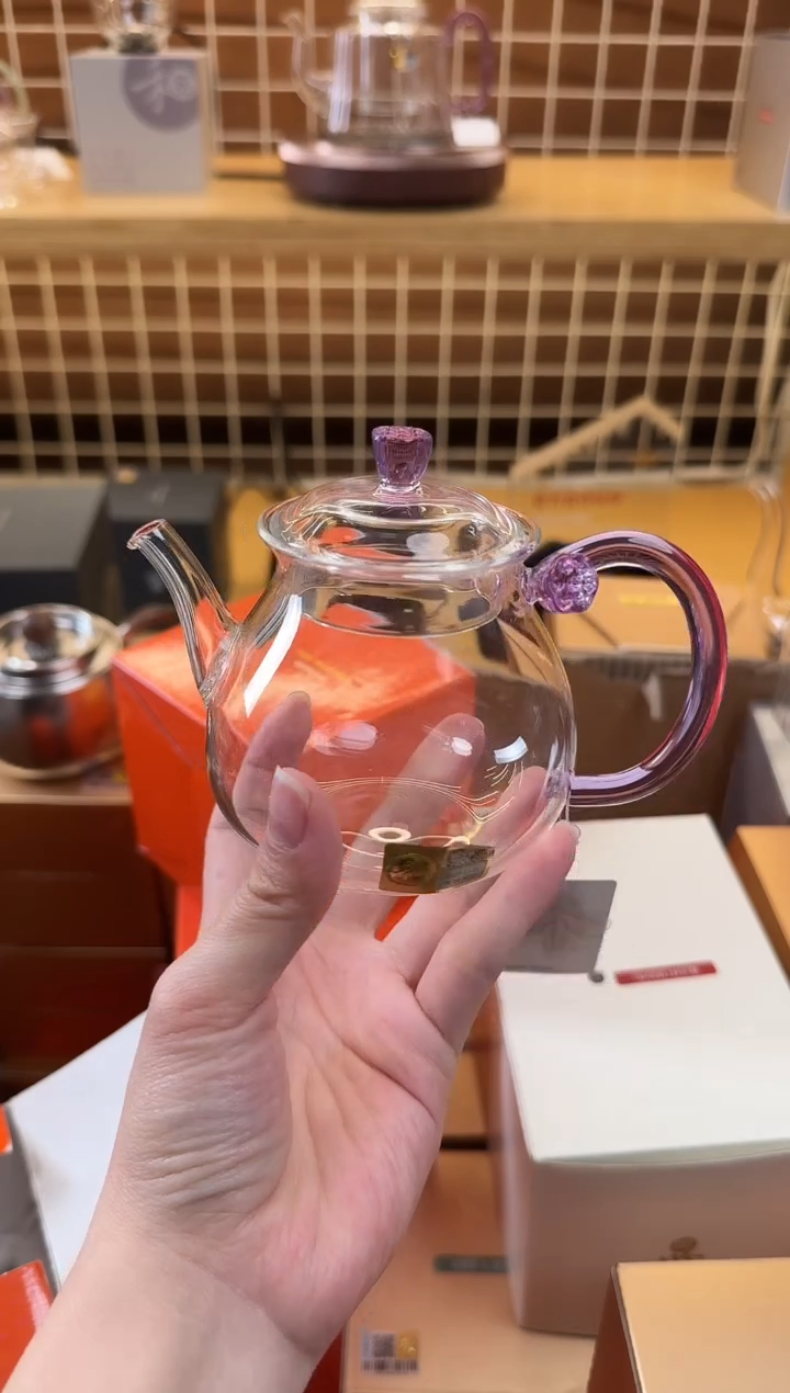 @@禾器晶彩清莲壶浅紫