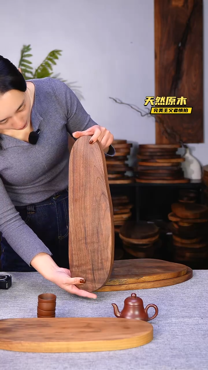 木北美黑胡桃原木.干裂疤结不属于商品质量问题完美主义者慎拍