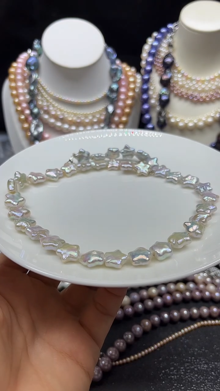 淡水珍珠未镶嵌颈饰多人