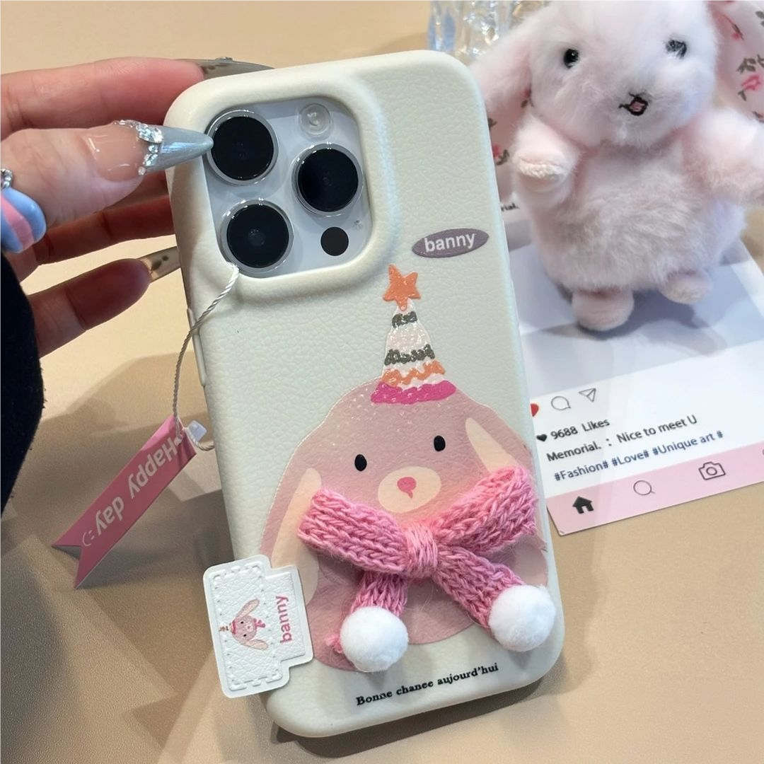 适用苹果17/16秋冬围巾企鹅手机壳小米17情侣华为Pura80/Mate70软