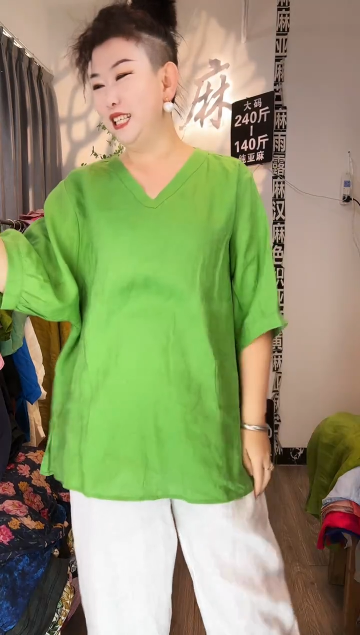 亚麻汉麻苎麻大码女装。