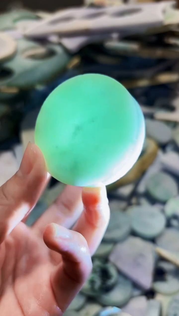 【闪购商品】翡翠颈饰未镶嵌A货白谭1352