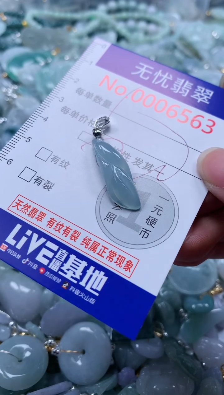 翡翠未镶嵌吊坠(不含链)6563